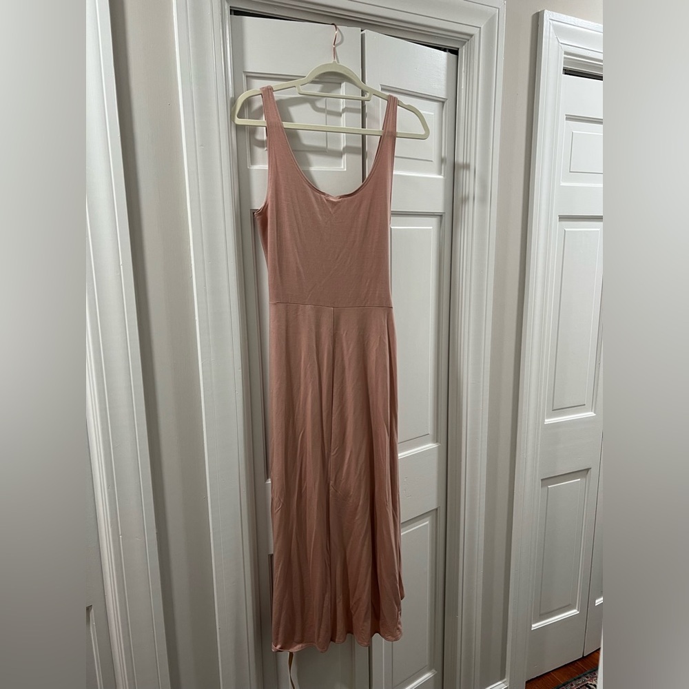 NWT Reformation Kaila Midi Wrap Dress in Blush - Picture 7 of 9